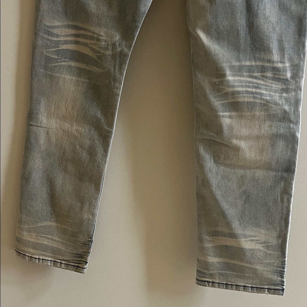 D’ANDIJIESHEN Men's Graphic Jeans  Blue and Black Design Size 34 New With Tags - Picture 9 of 10